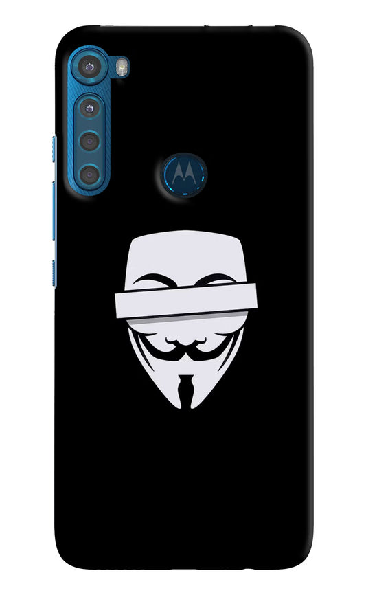 Anonymous Face Motorola One Fusion Plus Hard Case Back Cover by Casekaro