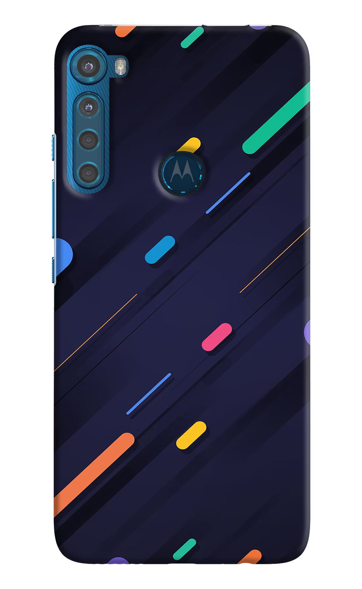 Abstract Design Motorola One Fusion Plus Hard Case Back Cover by Casekaro