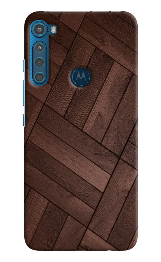 Wooden Texture Design Motorola One Fusion Plus Hard Case Back Cover by Casekaro