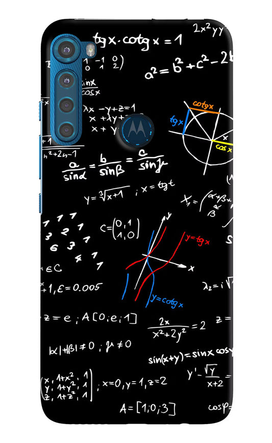 Mathematics Formula Motorola One Fusion Plus Hard Case Back Cover by Casekaro