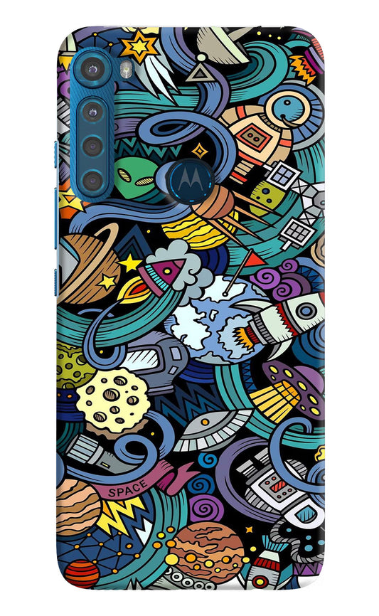 Space Abstract Motorola One Fusion Plus Hard Case Back Cover by Casekaro