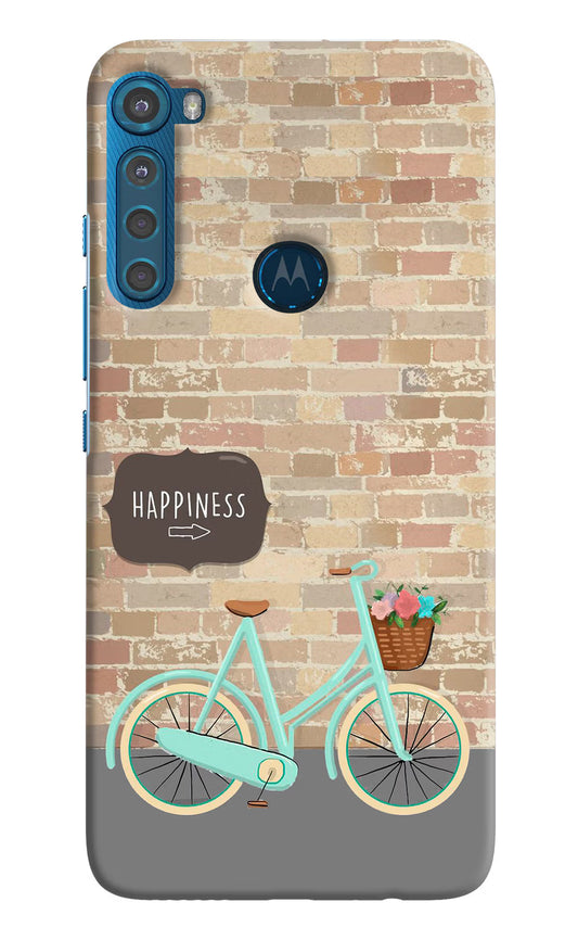 Happiness Artwork Motorola One Fusion Plus Hard Case Back Cover by Casekaro