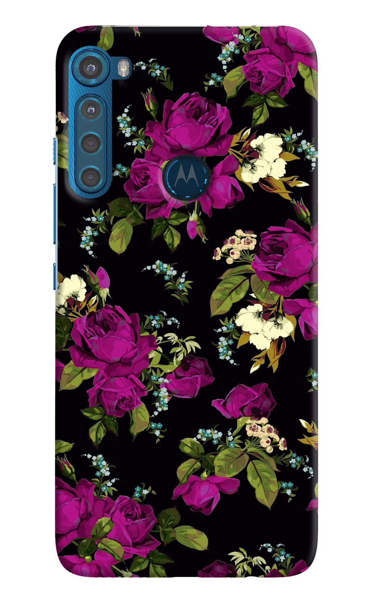 Flowers Motorola One Fusion Plus Hard Case Back Cover by Casekaro