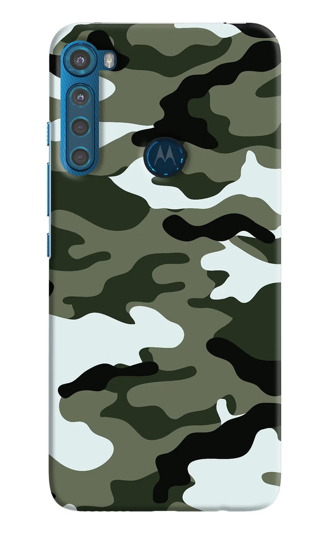 Camouflage Motorola One Fusion Plus Hard Case Back Cover by Casekaro