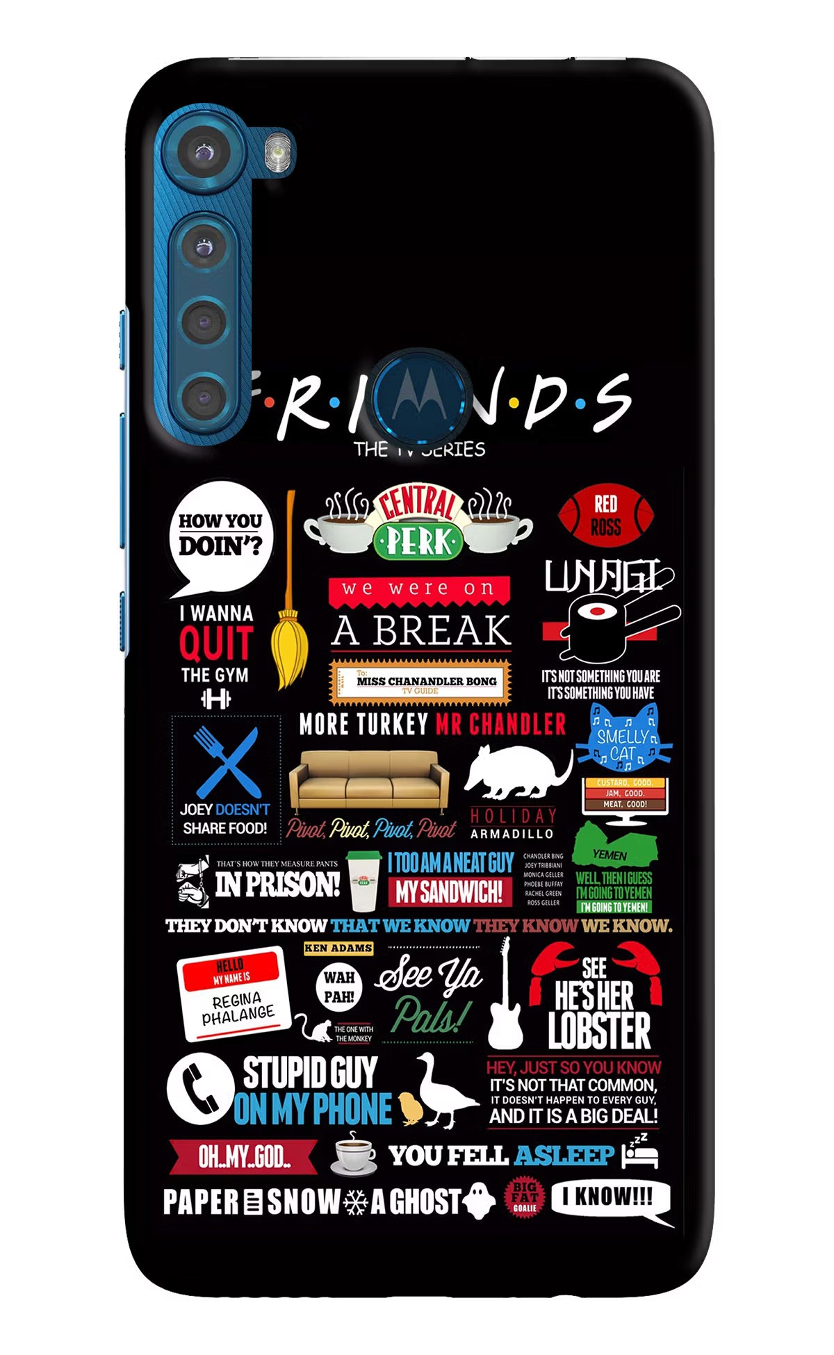 FRIENDS Motorola One Fusion Plus Hard Case Back Cover by Casekaro