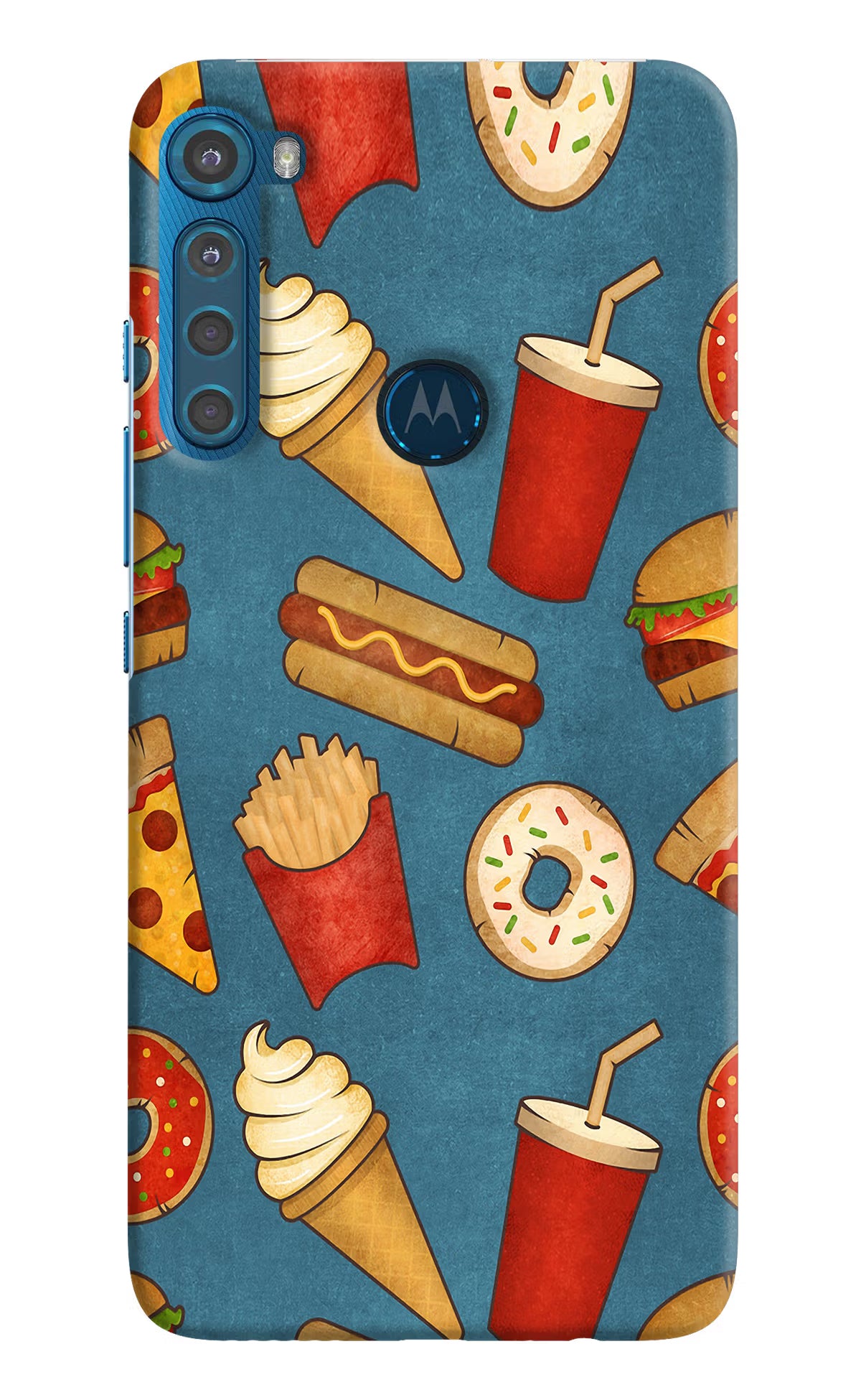 Foodie Motorola One Fusion Plus Hard Case Back Cover by Casekaro
