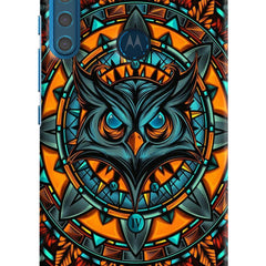 Angry Owl Art Motorola One Fusion Plus Hard Case Back Cover by Casekaro
