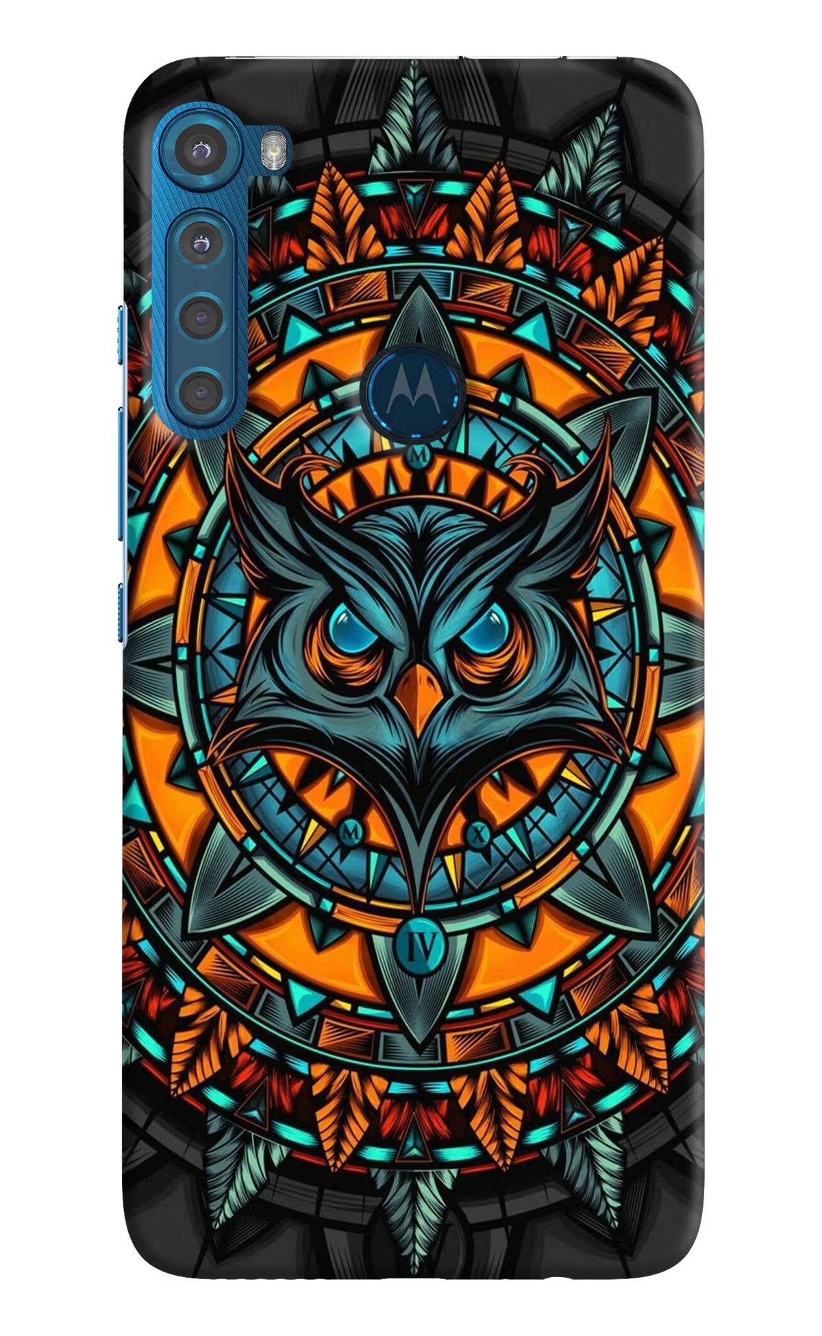 Angry Owl Art Motorola One Fusion Plus Hard Case Back Cover by Casekaro