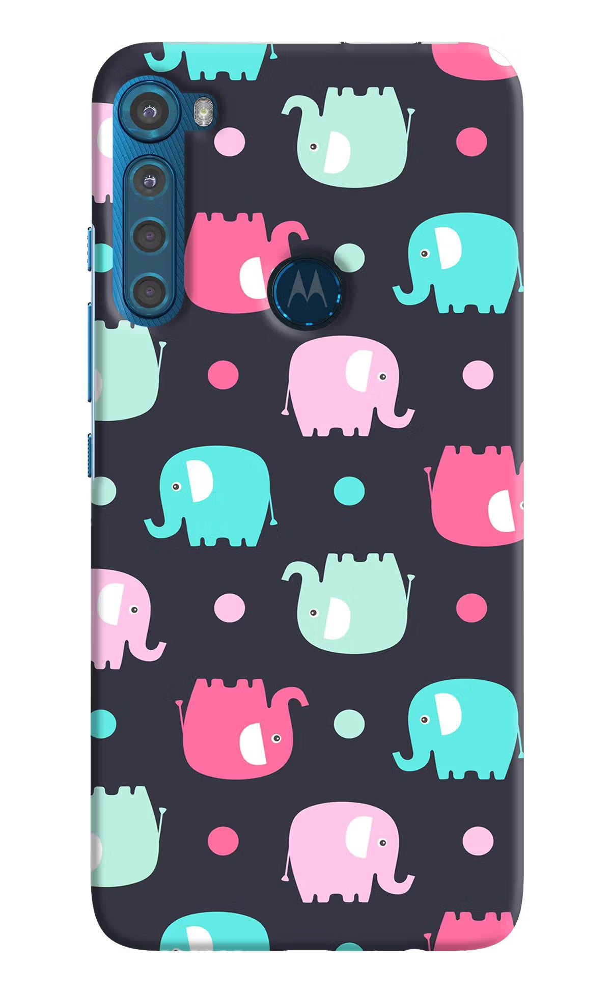 Elephants Motorola One Fusion Plus Hard Case Back Cover by Casekaro
