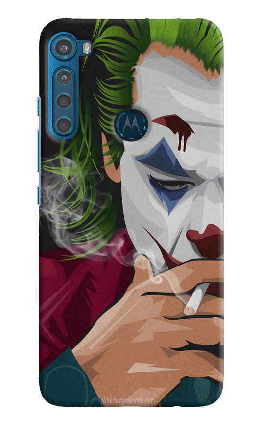 Joker Smoking Motorola One Fusion Plus Hard Case Back Cover by Casekaro