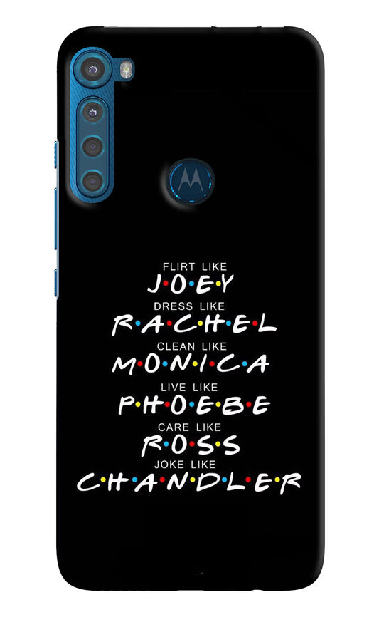 FRIENDS Character Motorola One Fusion Plus Hard Case Back Cover by Casekaro