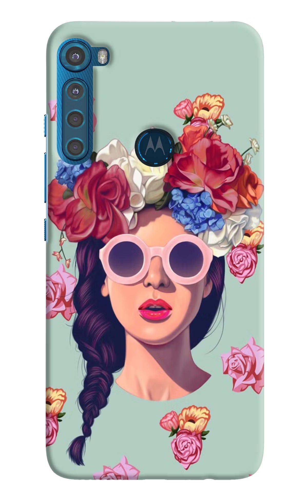 Pretty Girl Motorola One Fusion Plus Hard Case Back Cover by Casekaro