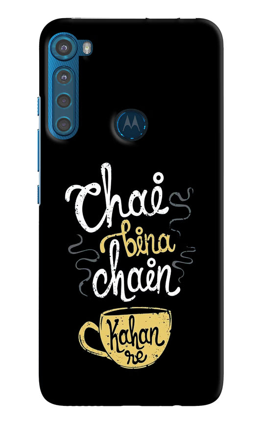 Chai Bina Chain Kaha Re Motorola One Fusion Plus Hard Case Back Cover by Casekaro