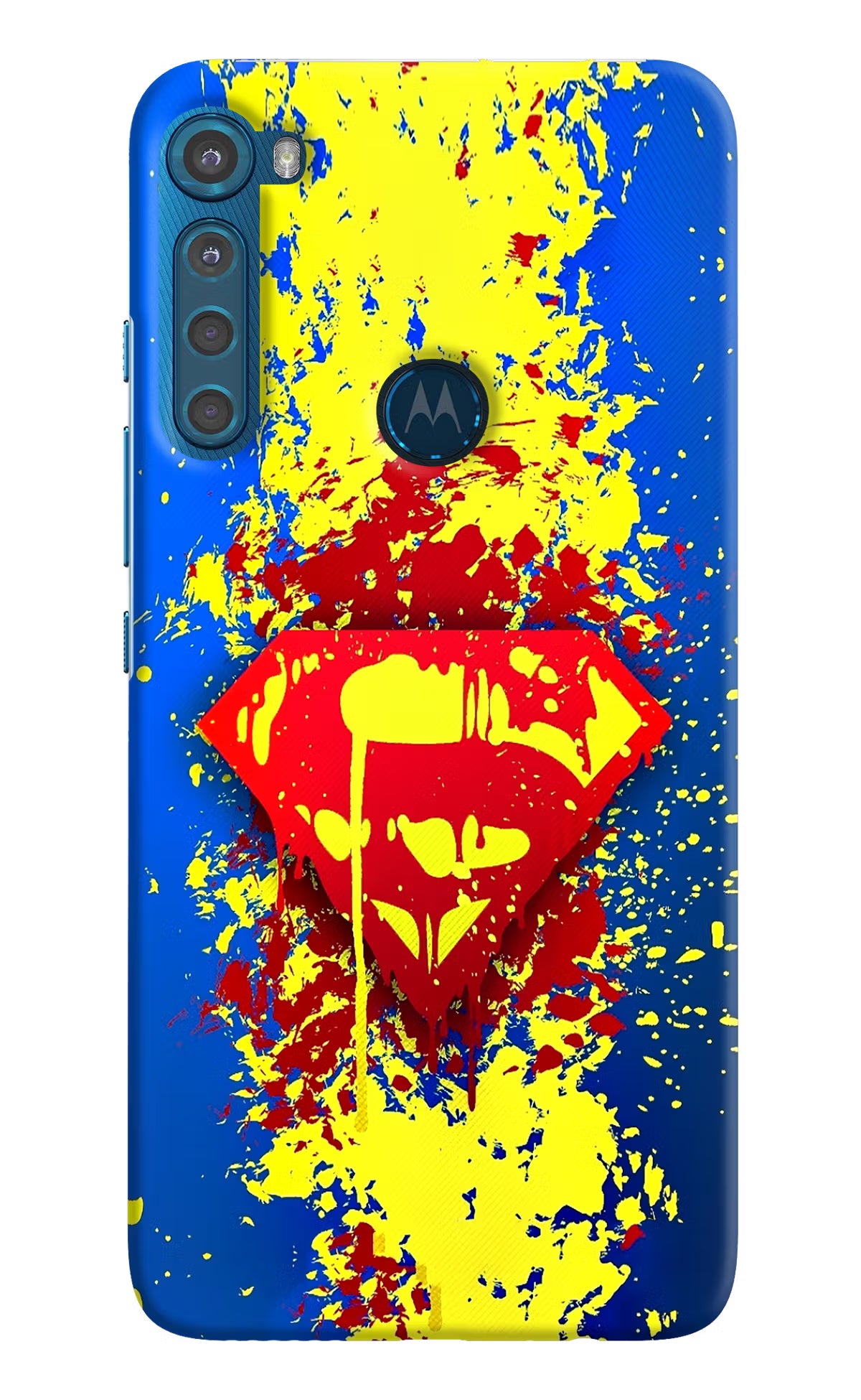 Superman logo Motorola One Fusion Plus Hard Case Back Cover by Casekaro