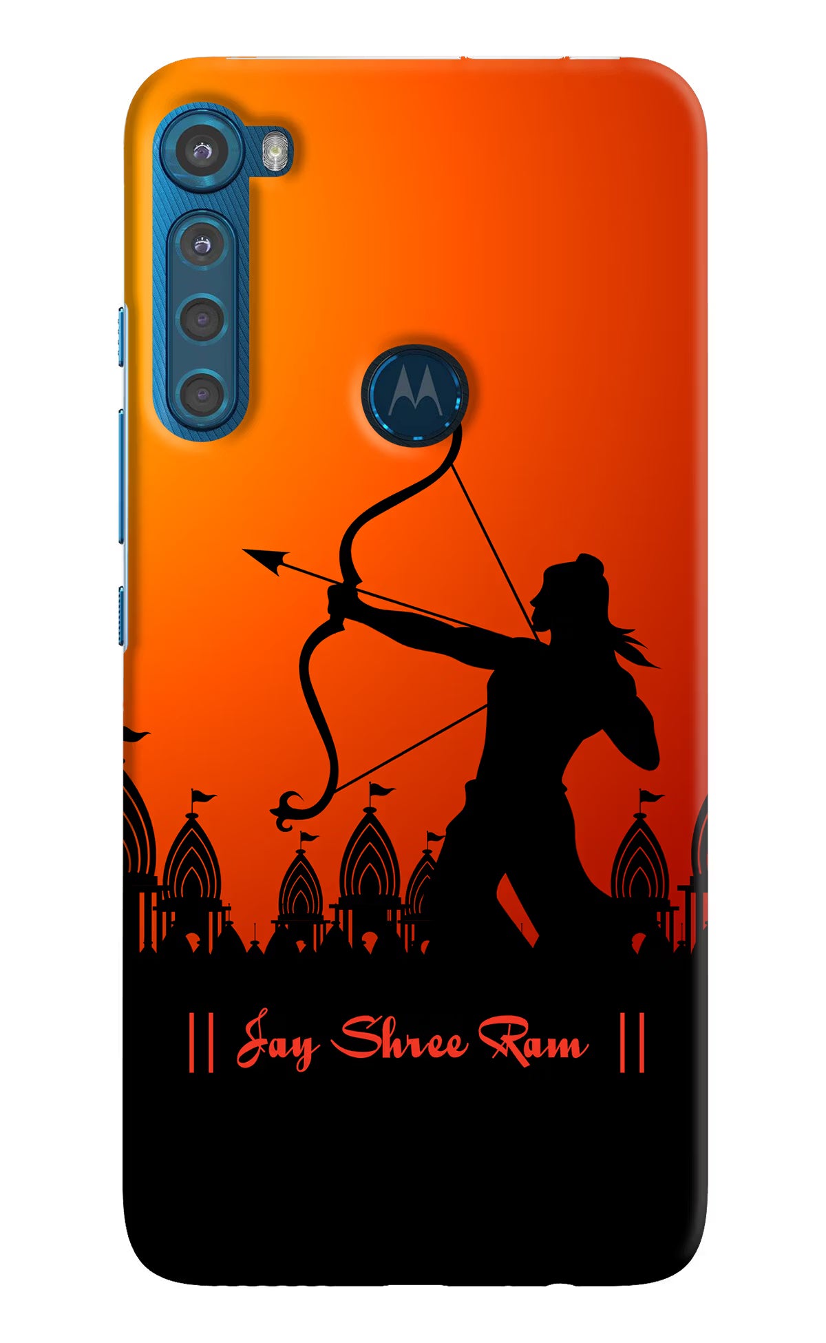 Lord Ram - 4 Motorola One Fusion Plus Hard Case Back Cover by Casekaro