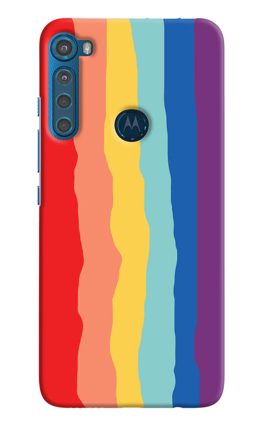 Rainbow Motorola One Fusion Plus Hard Case Back Cover by Casekaro