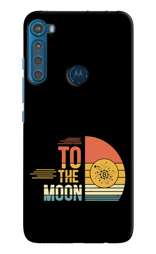 To the Moon Motorola One Fusion Plus Hard Case Back Cover by Casekaro