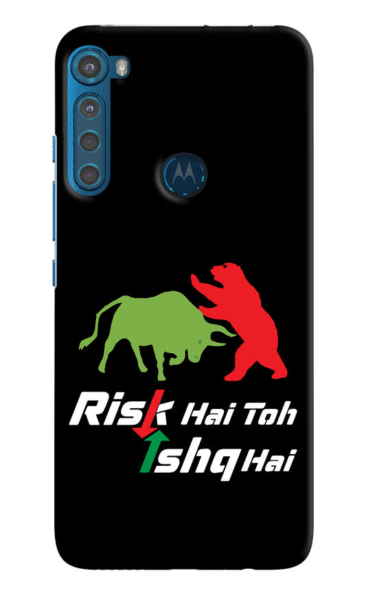 Risk Hai Toh Ishq Hai Motorola One Fusion Plus Hard Case Back Cover by Casekaro