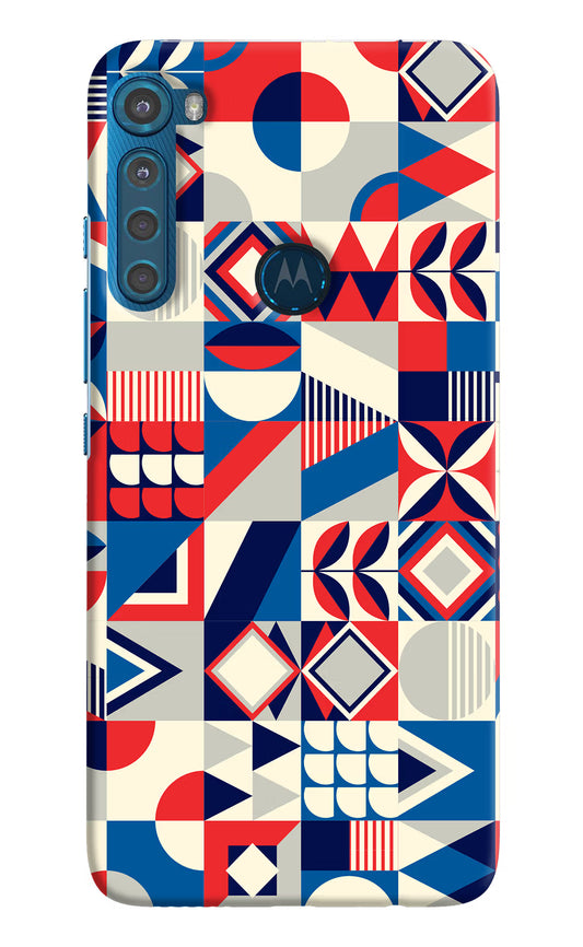 Colorful Pattern Motorola One Fusion Plus Hard Case Back Cover by Casekaro