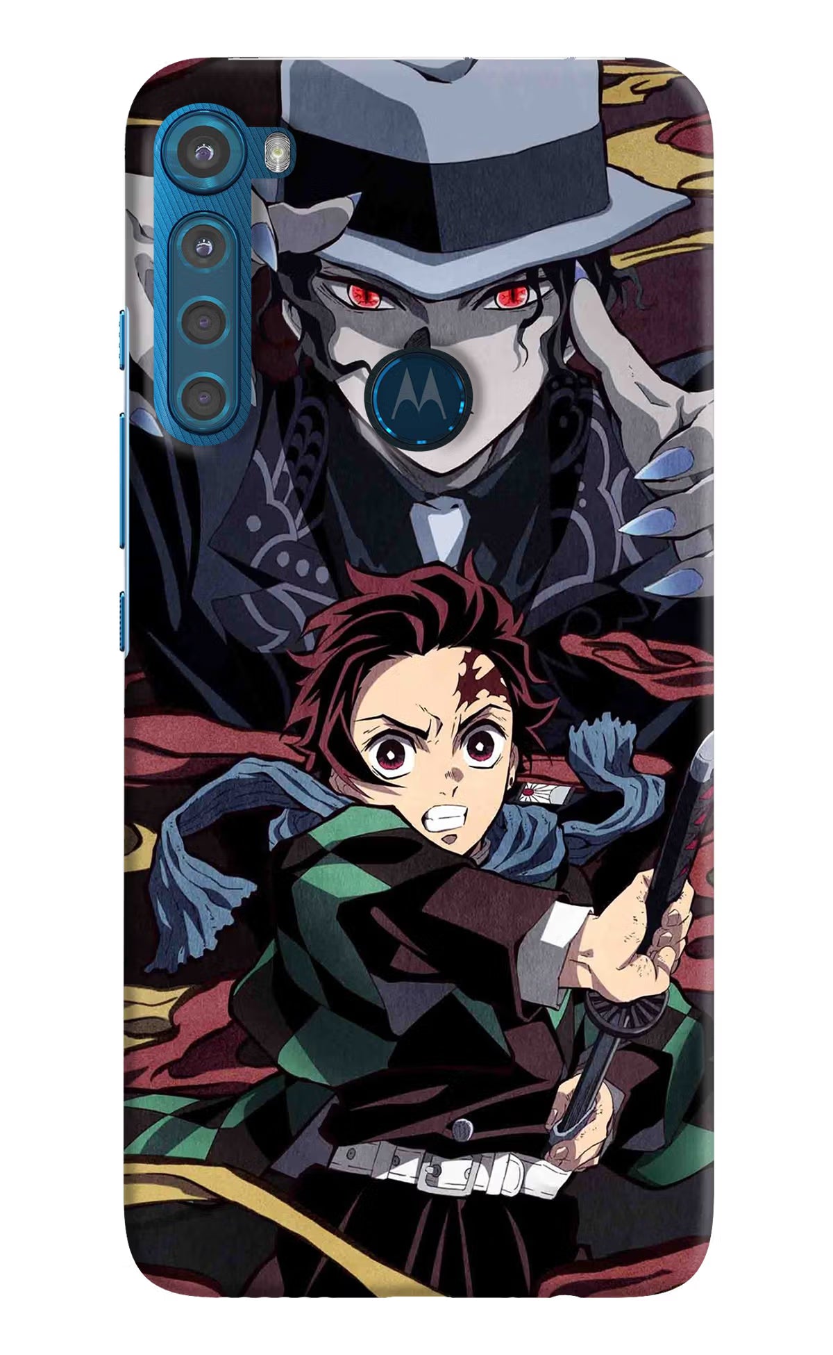 Demon Slayer Motorola One Fusion Plus Hard Case Back Cover by Casekaro