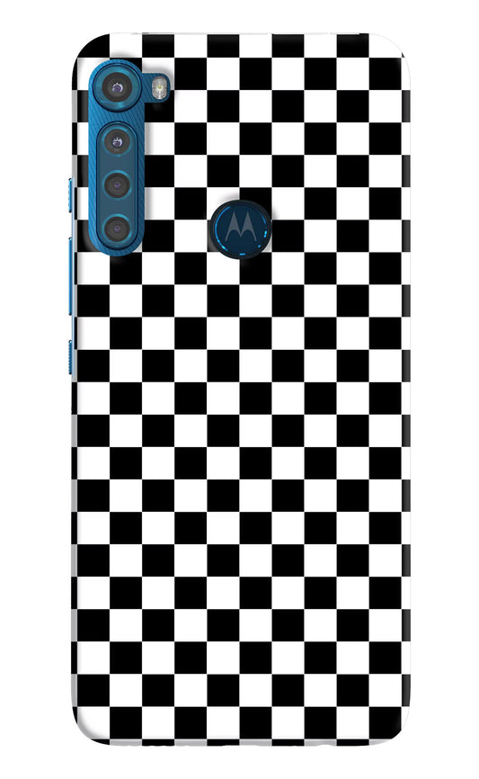 Chess Board Motorola One Fusion Plus Hard Case Back Cover by Casekaro