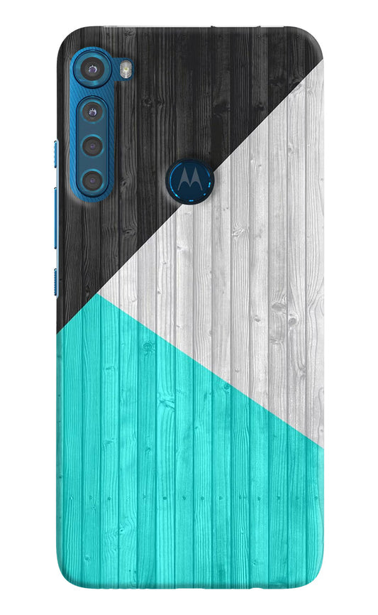 Wooden Abstract Motorola One Fusion Plus Hard Case Back Cover by Casekaro