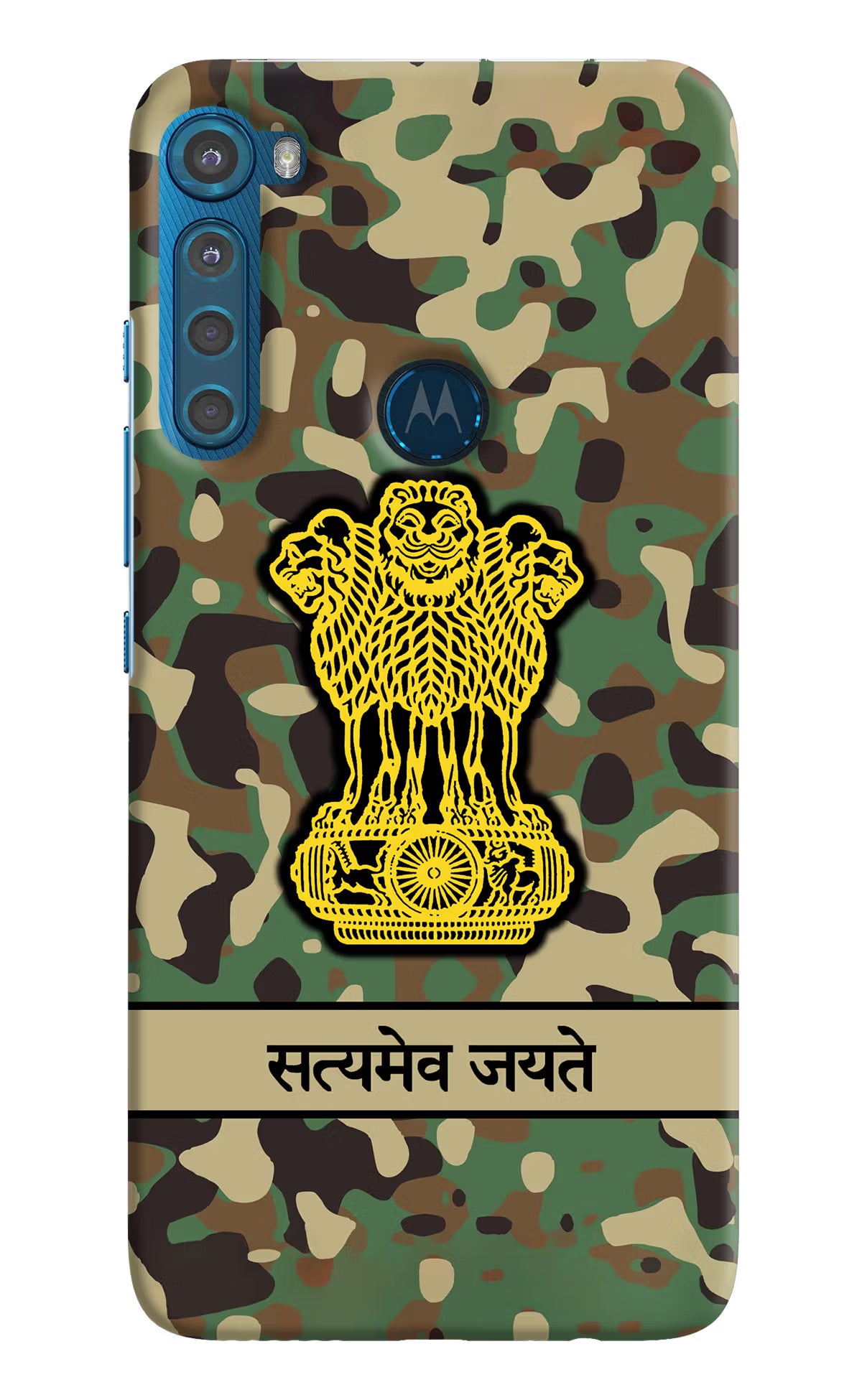 Satyamev Jayate Army Motorola One Fusion Plus Hard Case Back Cover by Casekaro
