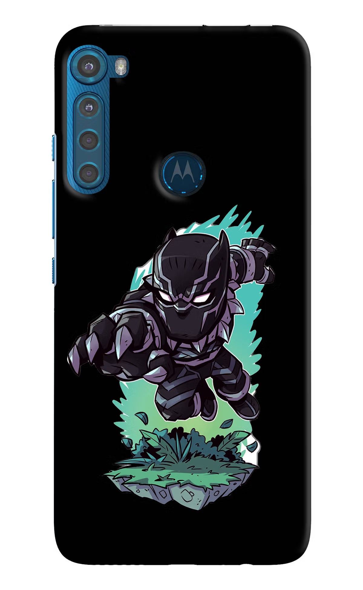 Black Panther Motorola One Fusion Plus Hard Case Back Cover by Casekaro
