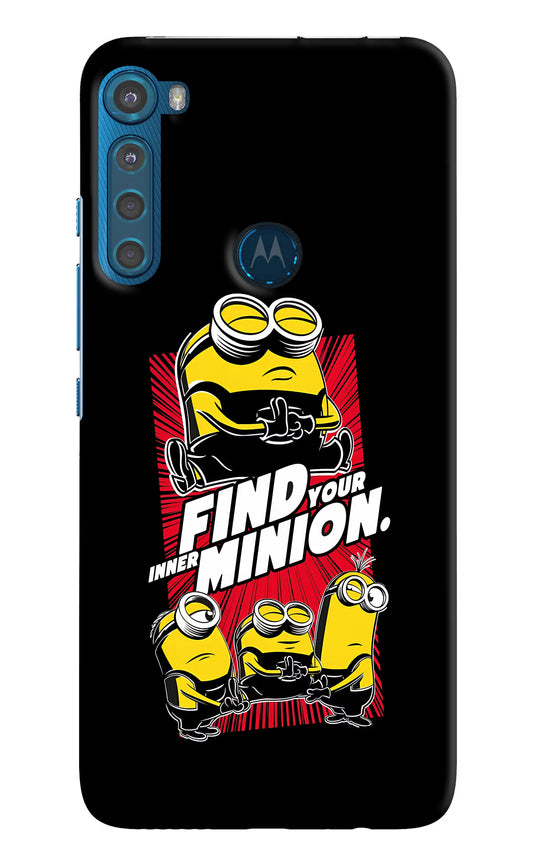 Find your inner Minion Motorola One Fusion Plus Hard Case Back Cover by Casekaro