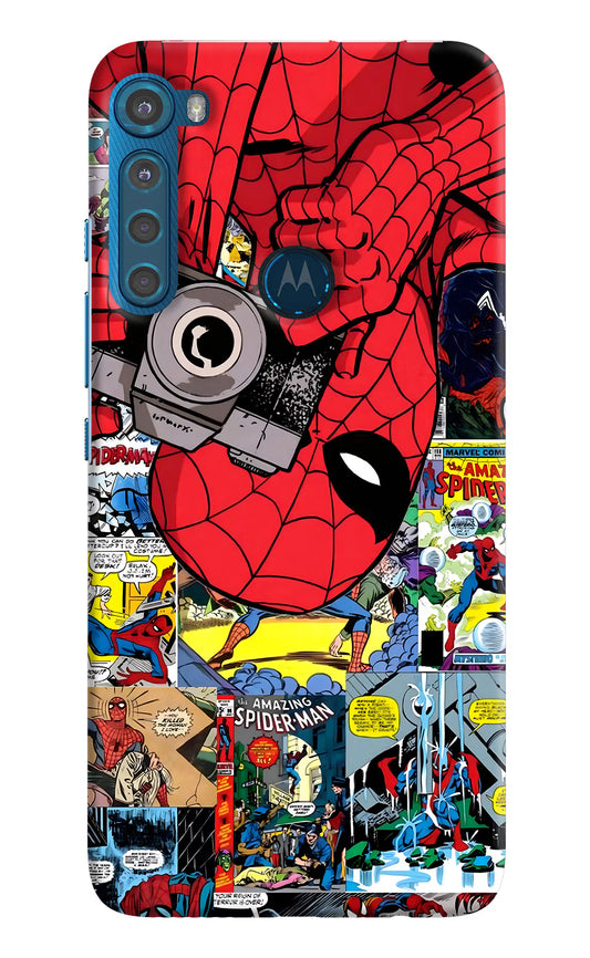 Spider Man Motorola One Fusion Plus Hard Case Back Cover by Casekaro