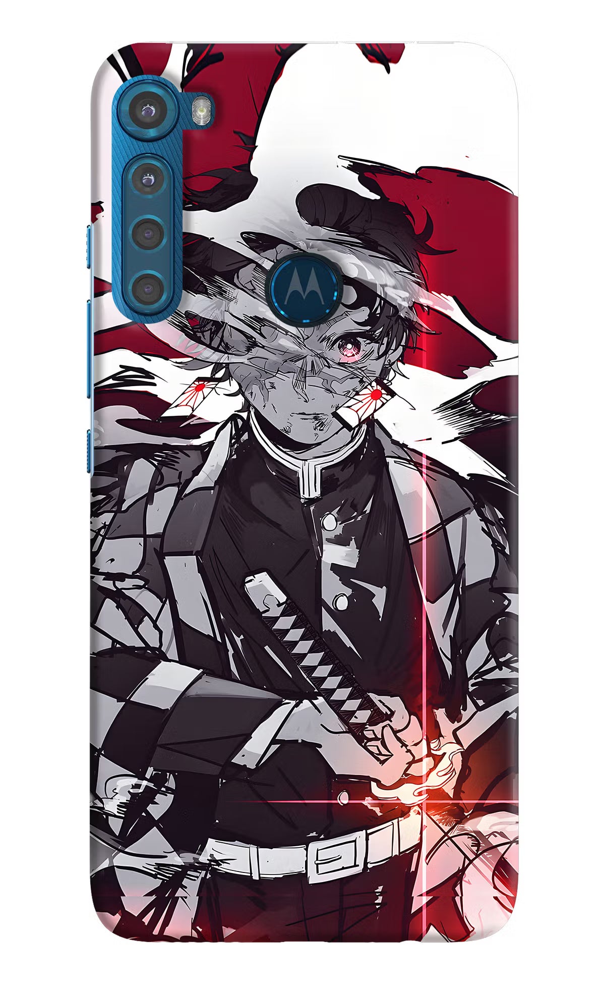 Demon Slayer Motorola One Fusion Plus Hard Case Back Cover by Casekaro