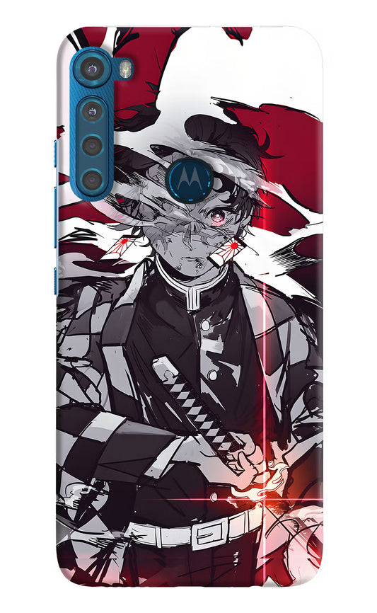 Demon Slayer Motorola One Fusion Plus Hard Case Back Cover by Casekaro