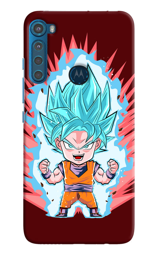 Goku Little Motorola One Fusion Plus Hard Case Back Cover by Casekaro