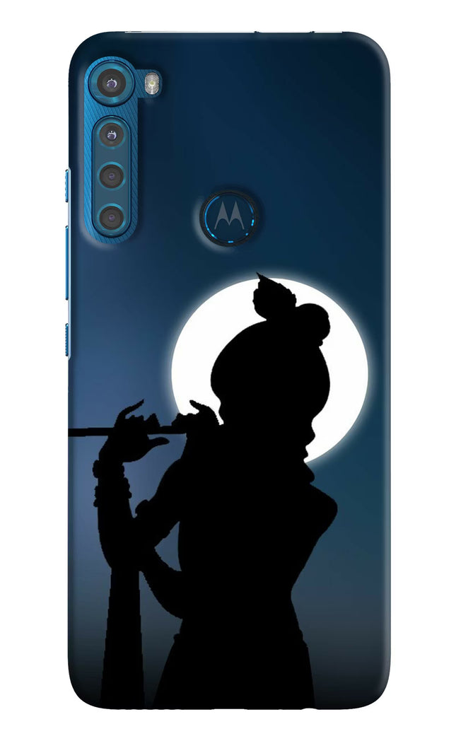 Shri Krishna Silhouette Motorola One Fusion Plus Hard Case Back Cover by Casekaro