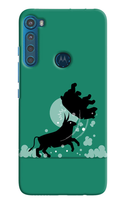 Bull Conqueror Motorola One Fusion Plus Hard Case Back Cover by Casekaro
