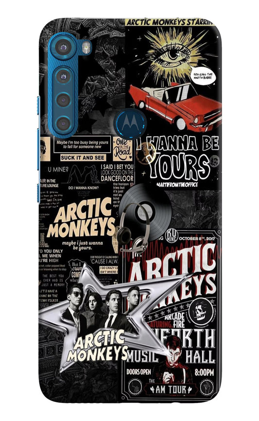 Arctic Monkeys Motorola One Fusion Plus Hard Case Back Cover by Casekaro