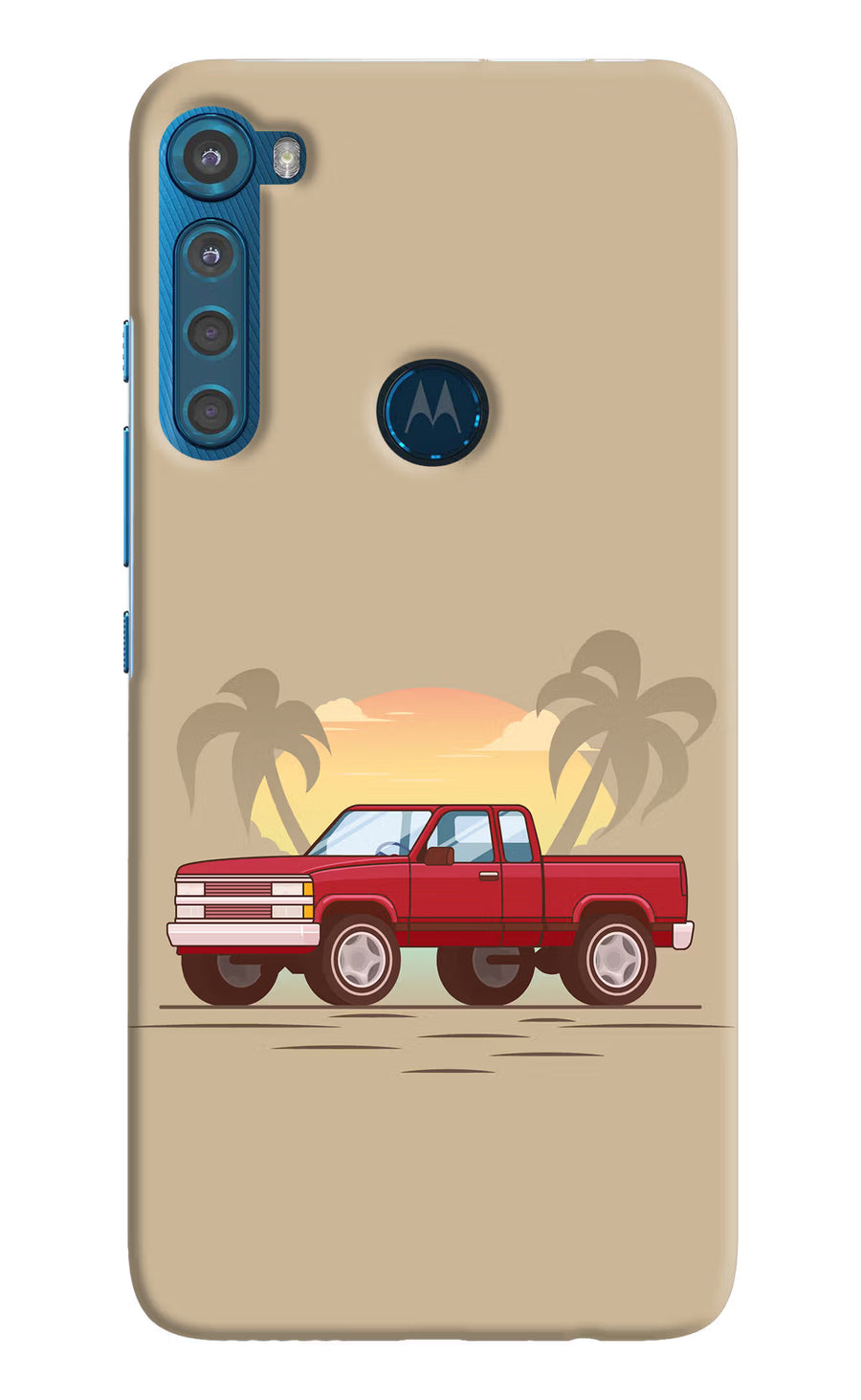 Desert Classic Drive Motorola One Fusion Plus Back Cover, Hard case