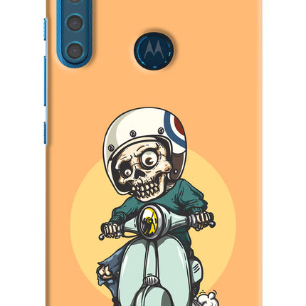 Undead Biker Motorola One Fusion Plus Hard Case Back Cover by Casekaro