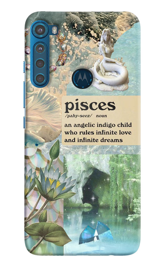 Pisces Zodiac Motorola One Fusion Plus Hard Case Back Cover by Casekaro