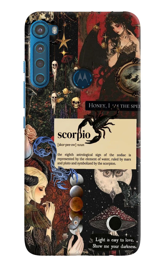 Scorpio Zodiac Motorola One Fusion Plus Hard Case Back Cover by Casekaro