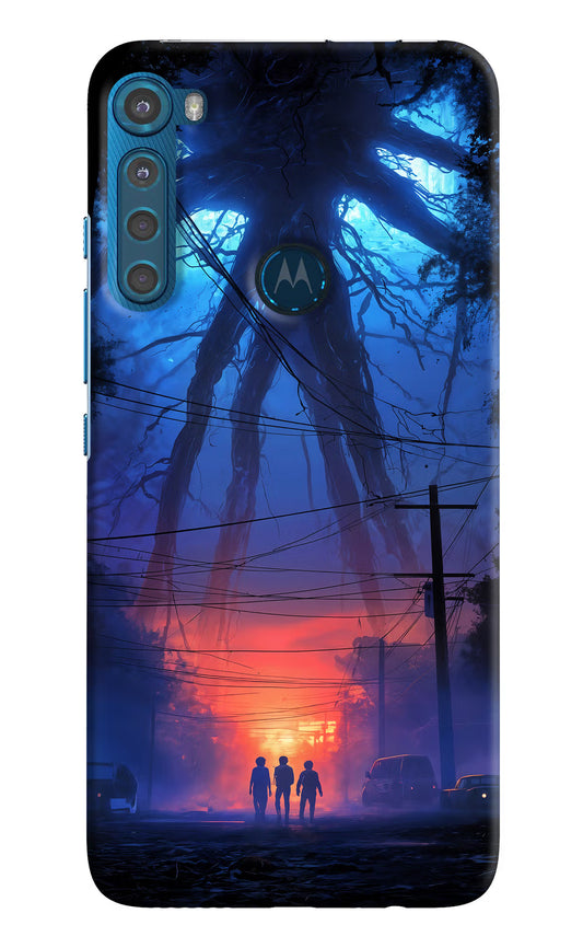 Ordinary Things Shadow Motorola One Fusion Plus Hard Case Back Cover by Casekaro