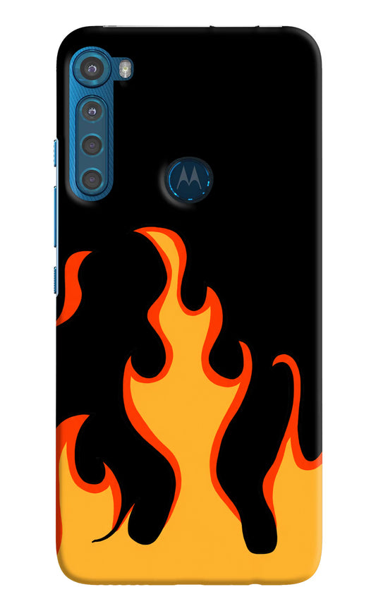 Fired Up – Black Motorola One Fusion Plus Hard Case Back Cover by Casekaro
