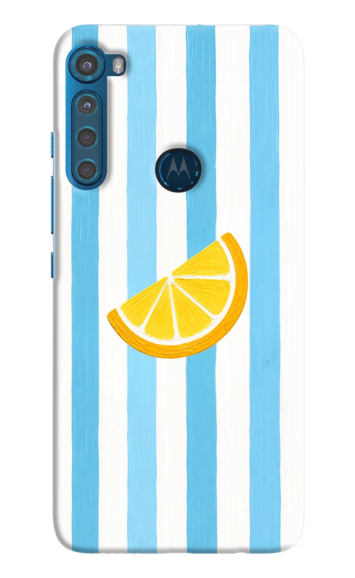 Summer Lemon Motorola One Fusion Plus Hard Case Back Cover by Casekaro