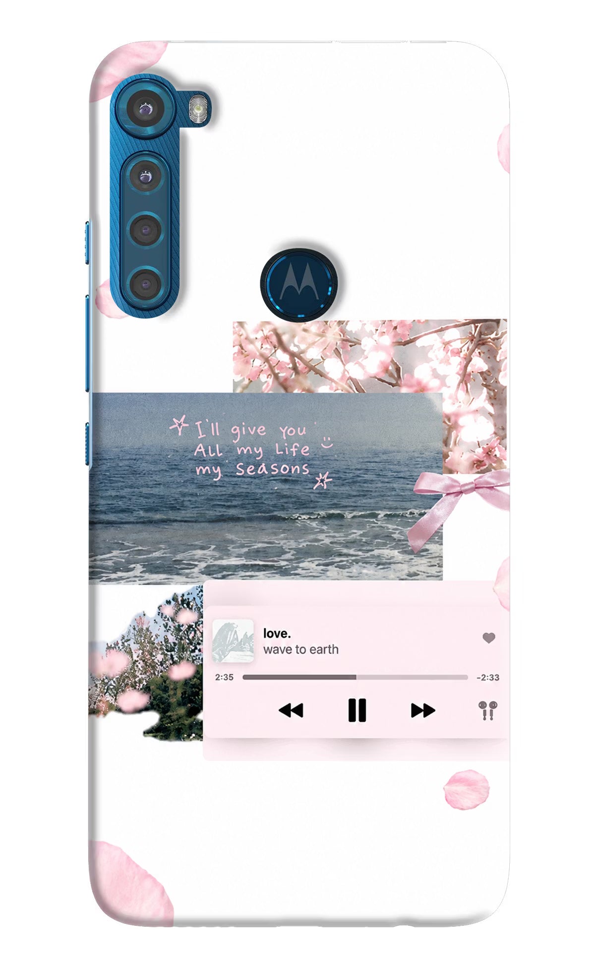 Wave to earth Motorola One Fusion Plus Back Cover