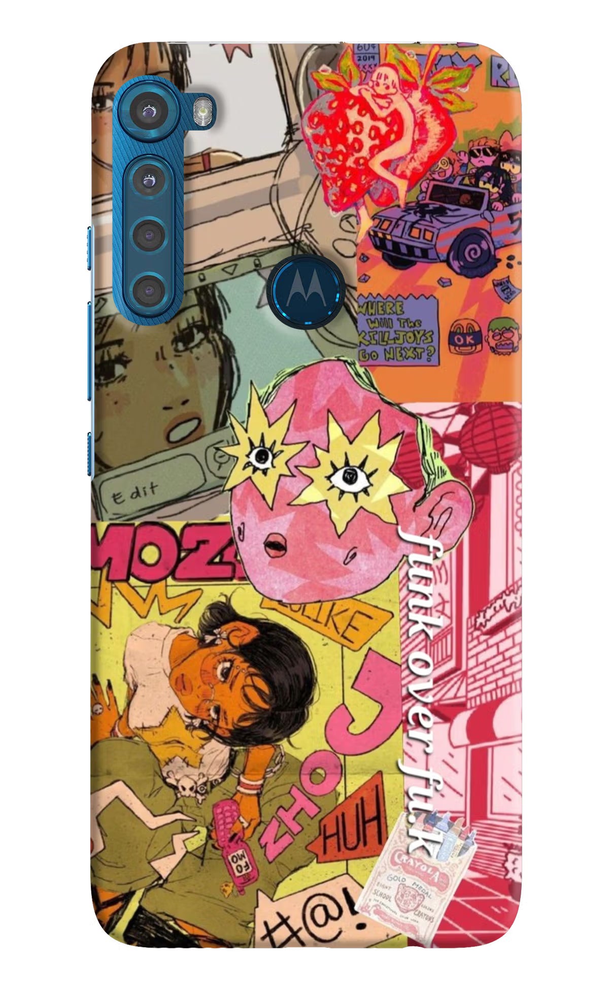 Funkover Motorola One Fusion Plus Back Cover