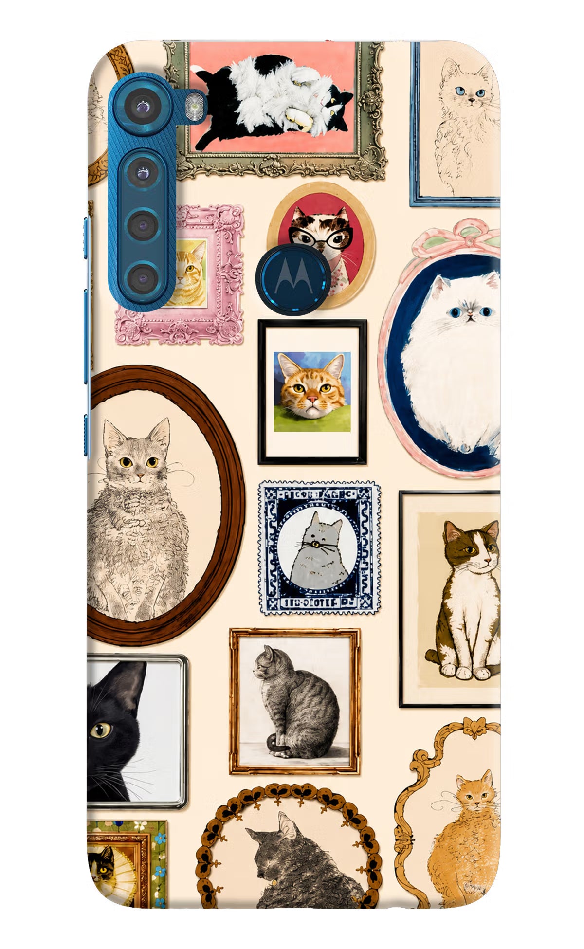 Mirror Cats Motorola One Fusion Plus Back Cover