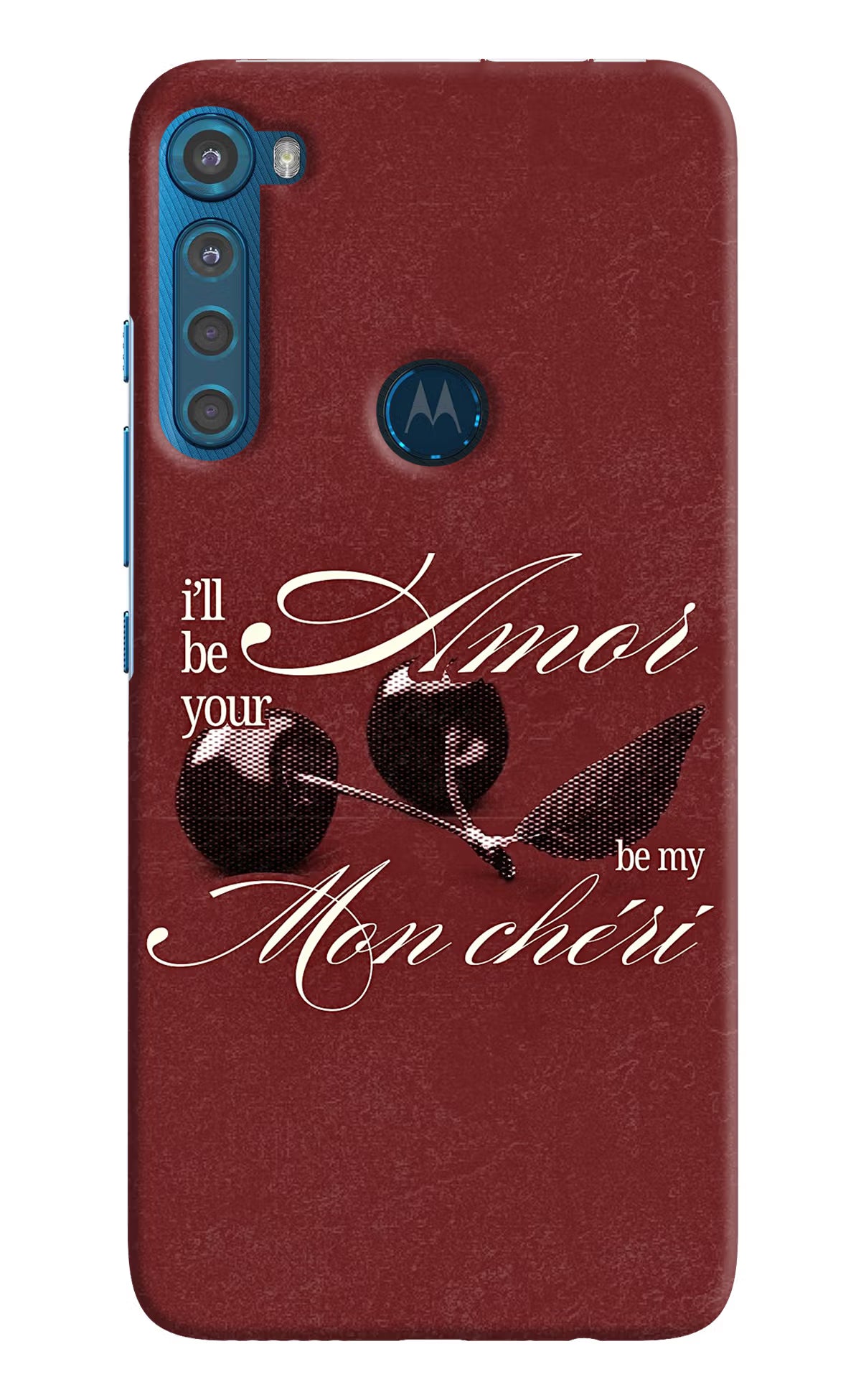 Velvet Cherry Motorola One Fusion Plus Back Cover