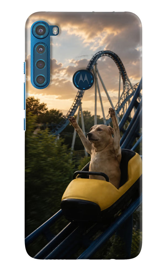Rollercoaster Dog Motorola One Fusion Plus Hard Case Back Cover by Casekaro