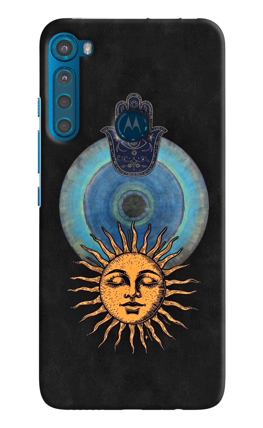 Divine Sun Motorola One Fusion Plus Back Cover, Hard case