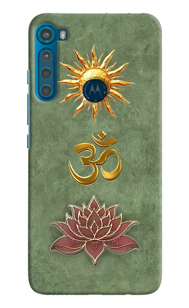 Om & Lotus Motorola One Fusion Plus Back Cover